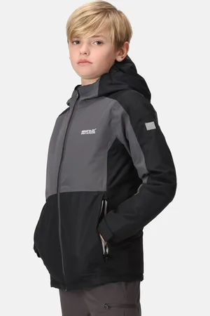 Regatta Kids Beamz III Waterproof Jacket Seal Grey, Size: 5-6 Years