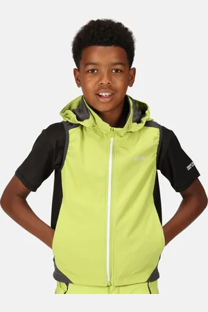 Regatta Kids Water Repellent Acidity Lightweight Gilet Algae Seal Grey, Size: 5-6 Years