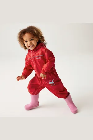 Regatta Kids Lightweight Puddle IV Waterproof Puddle Suit Pepper, Size: 12-18 Months