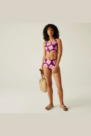 Regatta Orla Kiely Reversible Bikini Set Spinning Flower Morello, Size: 12