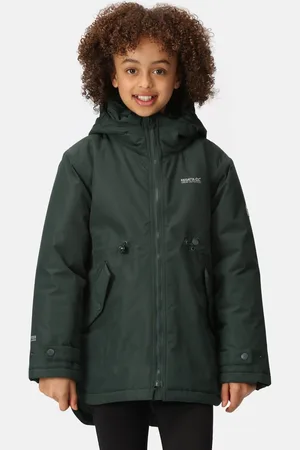 Regatta Kids Violane Waterproof Jacket Darkest Spruce, Size: 7-8 Years