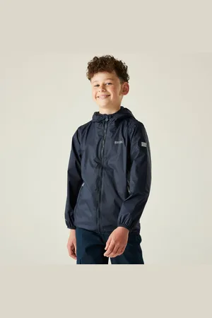 Regatta Kids Lightweight Lever II Waterproof Packaway Jacket Navy, Size: 14 Years