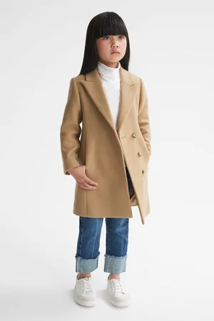 Reiss Harlow Junior Mid Length Coat - Wool Plain, Size: 4