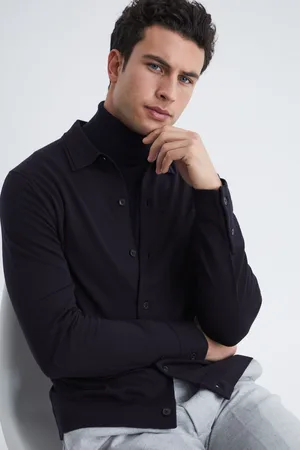 Reiss Merino Wool Button-through Cardigan, S