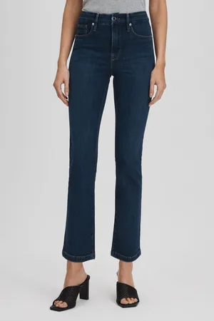 GOOD AMERICAN Slim Fit Cropped Jeans, 25