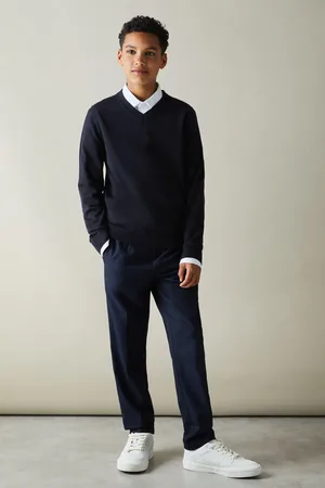 Reiss Earl Jumper Wool Plain, Size: 3
