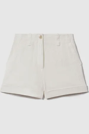 Reiss Linen Garment Dyed Shorts, 16- Resort & Holiday Wear