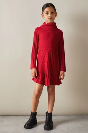 Reiss Cady Roll Neck Dress Wool Knitted, Size: 45Y