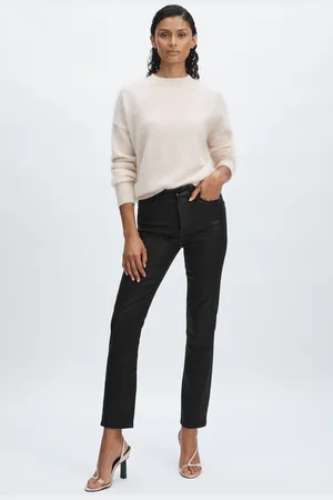 Paige Coated Straight-leg Jeans, , 24