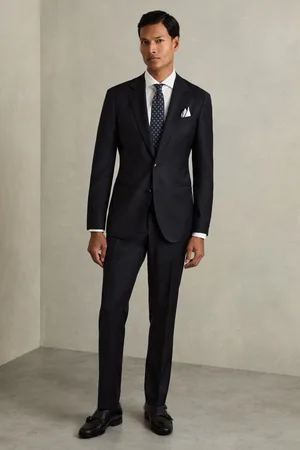 Reiss Slim-fit Single Breasted Wool Suit Jacket, 40