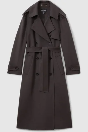Reiss Atelier Wool And Cashmere Trench Coat, 6