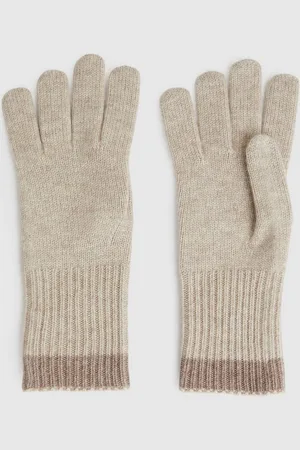 Reiss Wool Blend Tipped Gloves