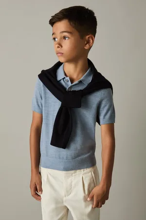 Reiss 3-9 yrs Merino Polo Shirt, Q03