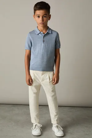 Reiss 9-13 yrs Merino Polo Shirt, Q04