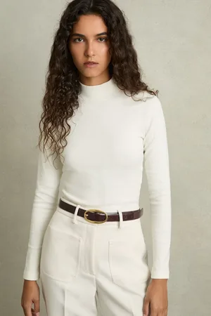 Reiss Fine-ribbed High-neck Top, XS
