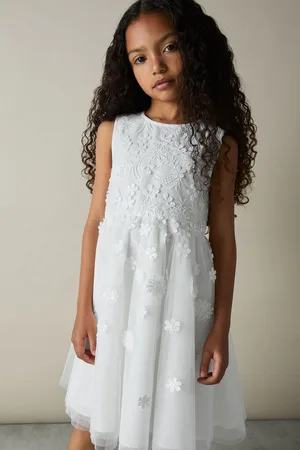 Reiss Clementine Dress Floral Embroidered, Size: Q04