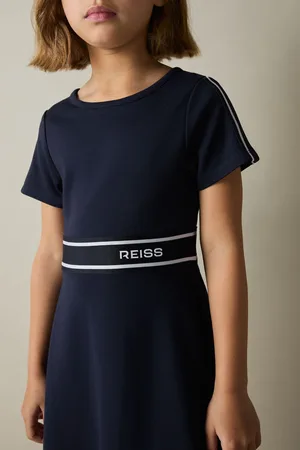 Reiss Lowri Dress Brand Print, Size: 10-11Yrs