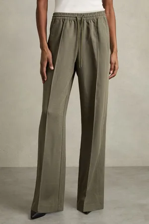 Reiss Petite Wide-leg Drawstring Trousers, 4