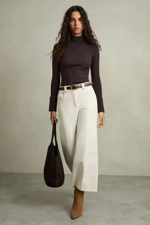 Reiss Rib-knit High-neck Top, XS