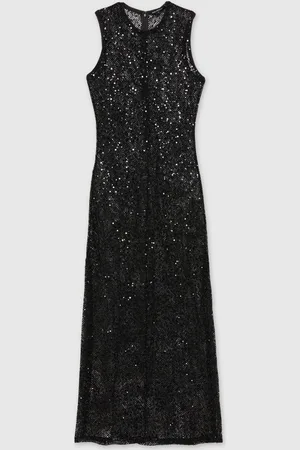 GOOD AMERICAN Crochet Maxi Dress Sequinned, Size: XS