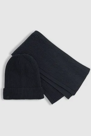Reiss Chesterfield Set Scarf Ribbed, Size: 11-14Yrs