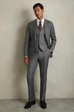 Reiss Slim-fit Wool Suit Waistcoat, 36