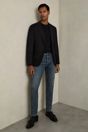 Reiss Bleaker Jeans Cotton Plain, Size: 30