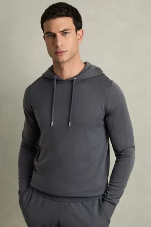 Reiss Holland Hoodie Wool Plain, Size: S