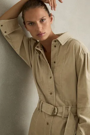 Reiss Mara Jumpsuit Cotton Plain, Size: 4