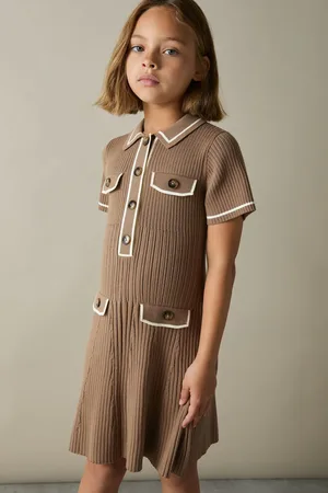 Reiss Sofia Dress Rib Knit, Size: Q04