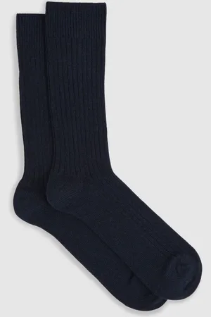 Reiss Ribbed Socks With Wool And Cashmere, M & L