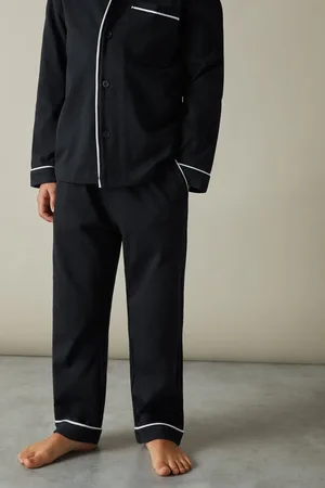 Reiss Myers 9-13 yrs Brushed-cotton Piped-trim Pyjamas, 9-13Yrs