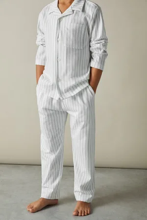 Reiss Cohen 3-9 yrs Brushed-cotton Striped Pyjama, 45Y