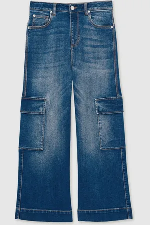 Reiss 13-14 yrs Wide-leg Cargo-pocket Jeans