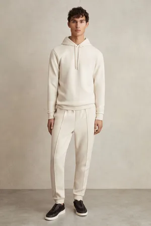 Reiss Interlock Jersey Drawstring Hoodie, XS