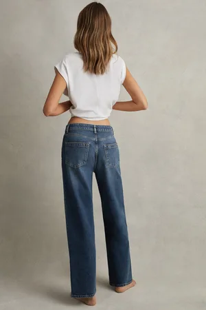 Reiss Mid Rise Straight Leg Jeans, 24R