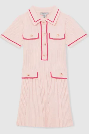 Reiss 13-14 yrs Rib-knit Button-down Dress