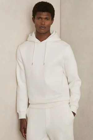 Reiss Cotton-blend Rib-knit Hoodie, XS