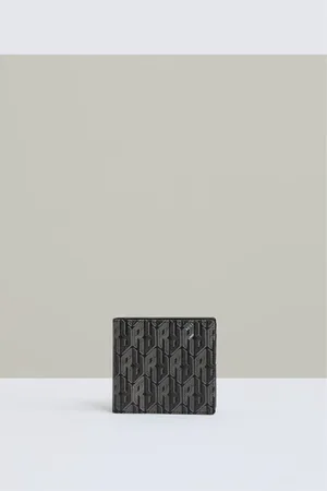 Reiss Coated Canvas Monogram Wallet