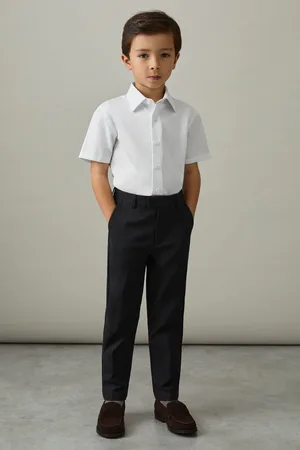 Reiss 3-9 yrs Cotton Slim-fit Short-sleeve Shirt, Q03
