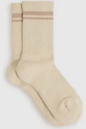 Reiss Cotton-blend Striped Crew Socks, Q12