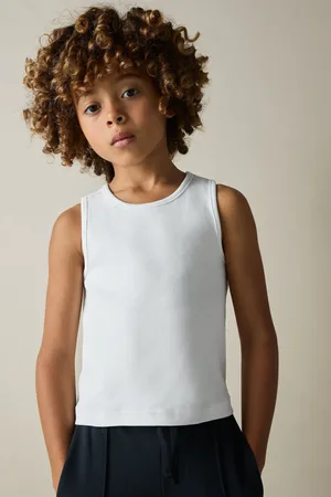 Reiss Jaden Pack-9 yrs Cotton Stretch Ribbed Vest Pack, Q03