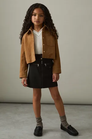 Reiss 4-9 yrs Piqu?? Zip-detail Mini Skirt, 45Y