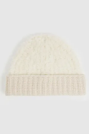 Reiss Fluffy Beanie With Wool, 3-6