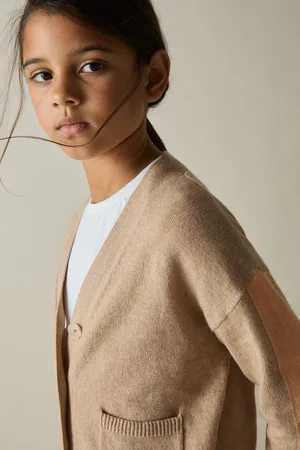 Reiss Wool-blend Stripe-detail Cardigan With Cashmere, Q04