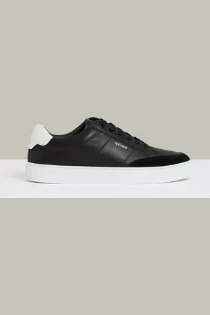 Reiss Suede Toe Cap Leather Trainers, E41