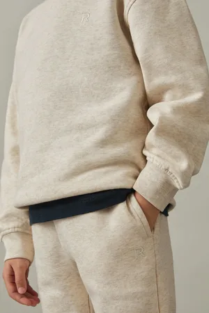 Reiss Marl 9-13 yrs Cotton-blend Sweatshirt and Joggers Set, Q04