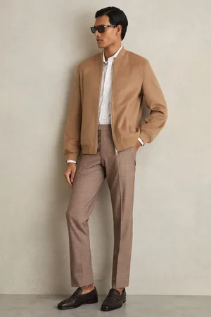 Reiss Brushed Wool-blend Bomber Jacket, XS