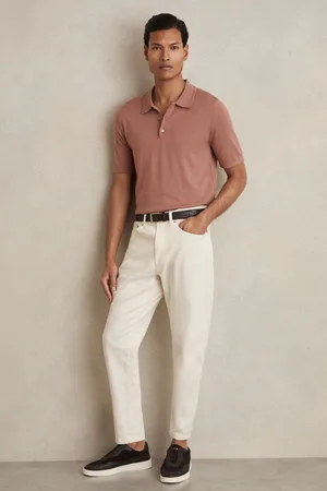 Reiss Merino Wool Short-sleeve Polo Shirt, XS