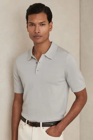 Reiss Merino Wool Short-sleeve Polo Shirt, XS
